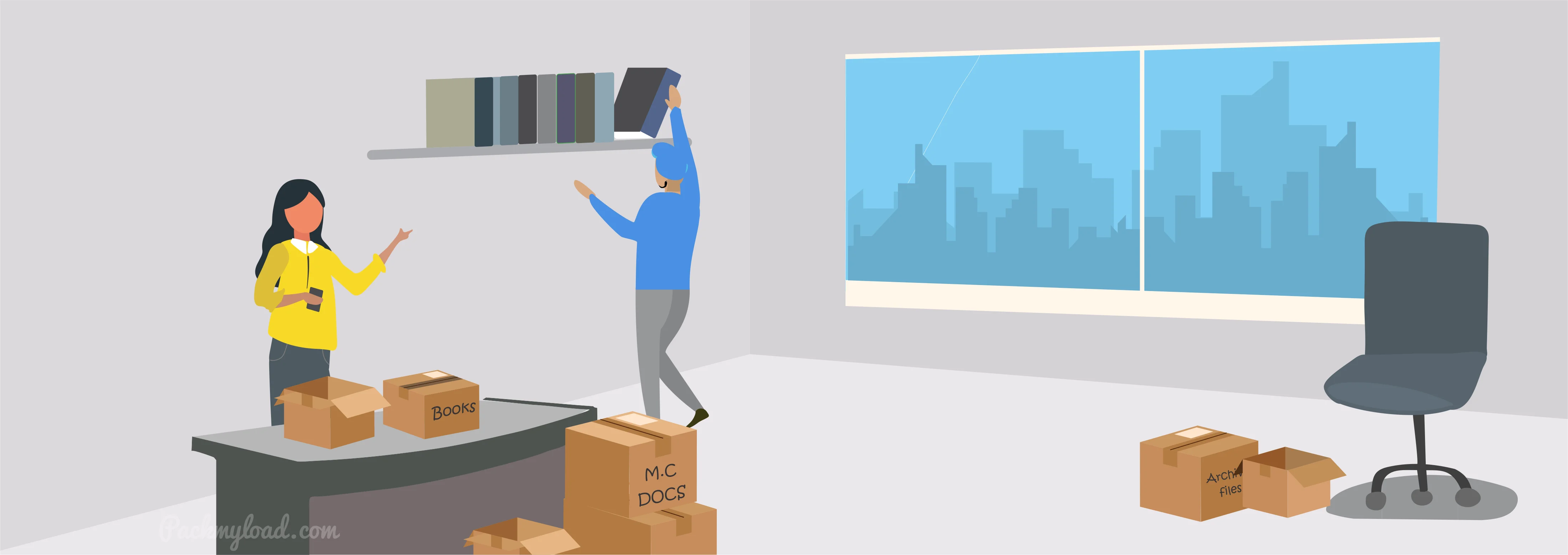 Office Relocations service by Packmyload in Lagos and Abuja